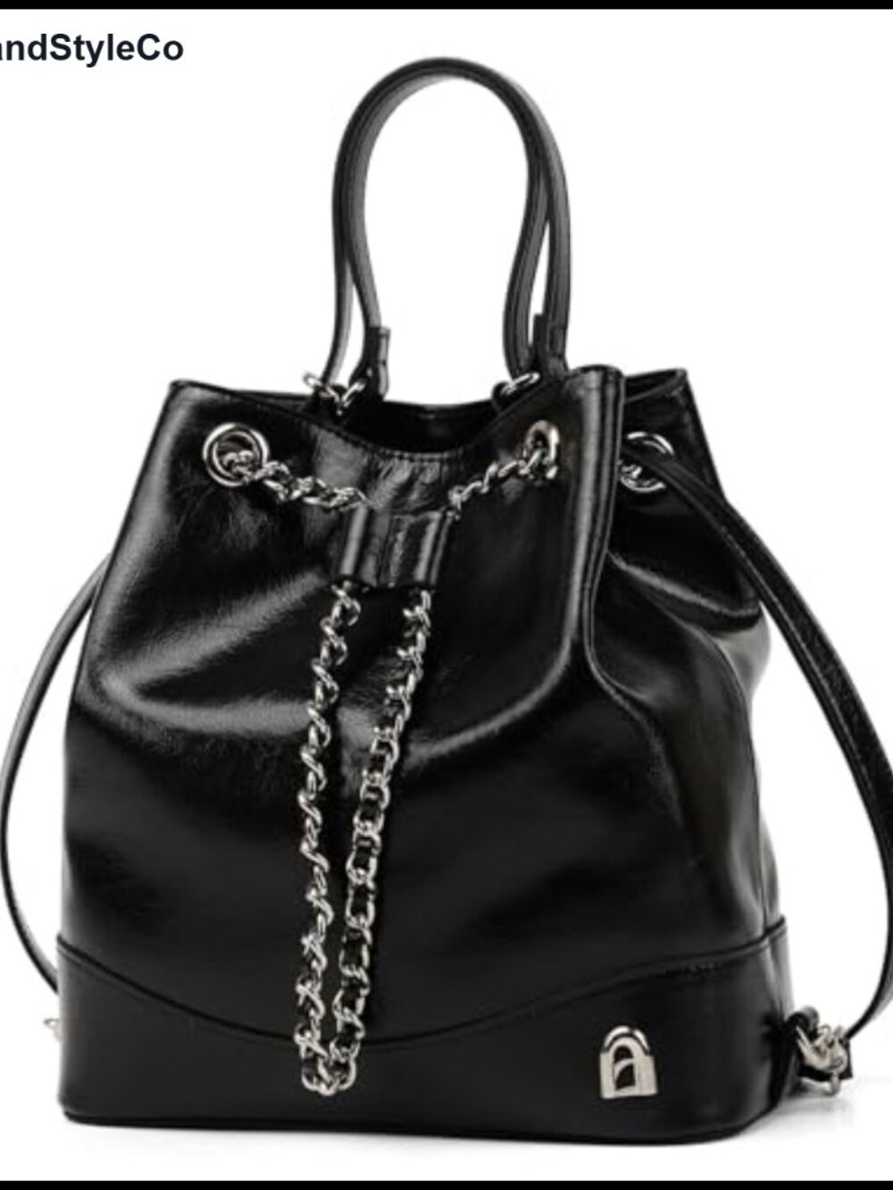 Leather Backpack Purse Women Convertible Chain Strap Mini Small